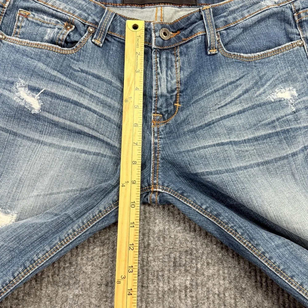 Cult Of Individuality Jeans Mens 32x28 Blue Medium Wash Distressed Stretch Denim